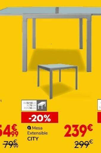 Conforama Mesa extensible oferta