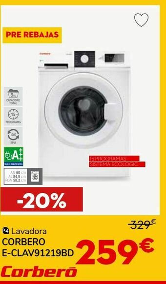 Conforama Lavadoras corberó oferta