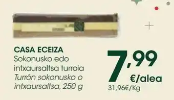 Eroski Turrón sokonusko o intxaursaltsa, 250 g casa eceiza oferta