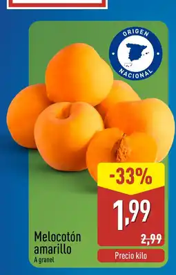 ALDI Melocotón amarillo oferta