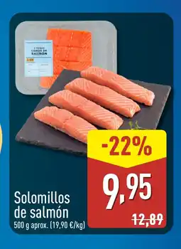 ALDI Solomillos de salmón oferta