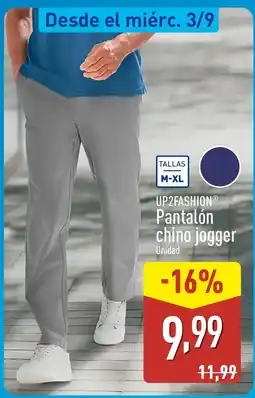 ALDI UP2FASHION Pantalón chino jogger oferta
