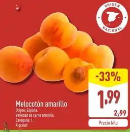ALDI Melocotón amarillo oferta