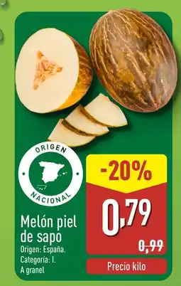 ALDI Melón piel de sapo oferta