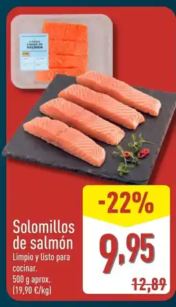 ALDI Solomillos de salmón oferta