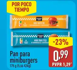 ALDI Pan para miniburgers oferta