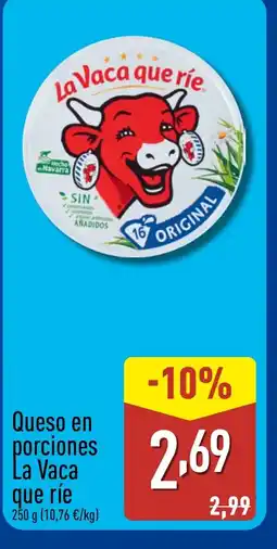 ALDI LA VACA QUE RIE Queso en porciones oferta