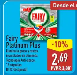 ALDI FAIRY Platinum Plus oferta