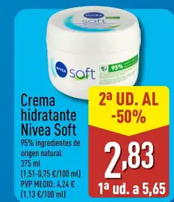ALDI NIVEA SOFT Crema hidratante oferta