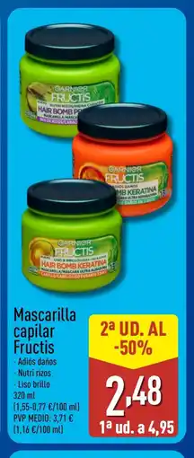 ALDI FRUCTIS Mascarilla capilar oferta