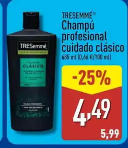 ALDI TRESEMMÉ Champú profesional cuidado clásico oferta
