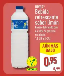 ALDI RIVER Bebida refrescante sabor limón oferta