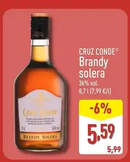 ALDI CRUZ CONDE Brandy solera oferta