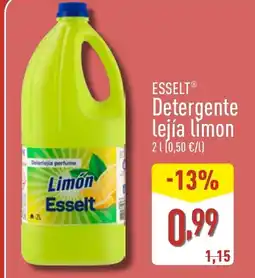 ALDI ESSELT Detergente lejía limon oferta