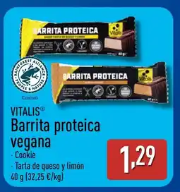 ALDI VITALIS Barrita proteica vegana oferta