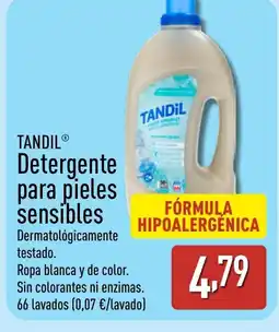ALDI TANDIL Detergente para pieles sensibles oferta