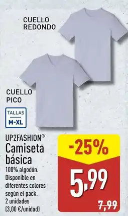 ALDI UP2FASHION Camiseta básica oferta