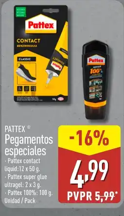 ALDI PATTEX Pegamentos especiales oferta