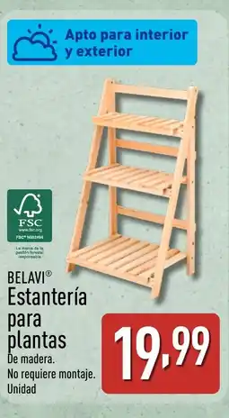 ALDI BELAVI Estantería para plantas oferta