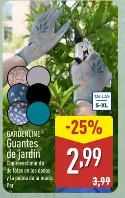 ALDI GARDENLINE Guantes de jardín oferta