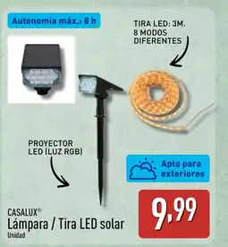 ALDI CASALUX Lámpara / Tira LED solar oferta