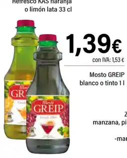 Cash Ifa GREIP Mosto blanco o tinto oferta