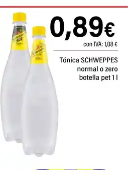 Cash Ifa SCHWEPPES Tónica normal o zero oferta