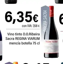 Cash Ifa REGINA VIARUM Vino tinto D.O.Ribeira Sacra mencía botella oferta