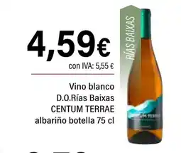 Cash Ifa CENTUM TERRAE Vino blanco D.O.Rías Baixas oferta
