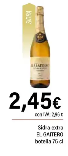 Cash Ifa EL GAITERO Sidra extra oferta