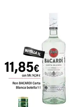 Cash Ifa BACARDI Ron Carta Blanca botella oferta