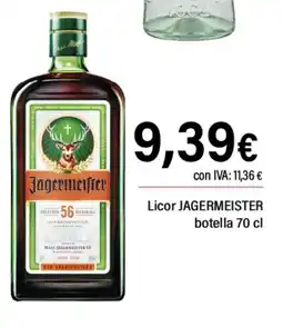 Cash Ifa JAGERMEISTER Licor oferta