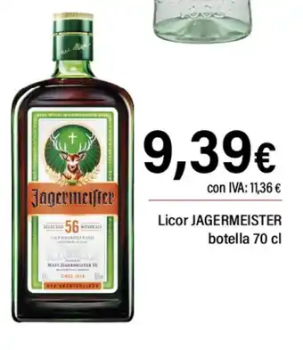 Cash Ifa JAGERMEISTER Licor oferta