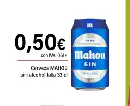 Cash Ifa MAHOU Cerveza oferta