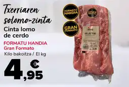 Supeco Cinta lomo de cerdo oferta