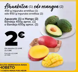 Supeco Ahuakatea edo mangos oferta