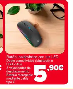Supeco Ratón inalámbrico con luz LED oferta