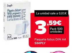Supeco SIMPLY Paquete folios DIN A4 oferta