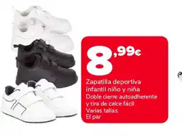 Supeco Zapatilla deportiva infantil niño y niña oferta