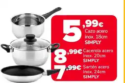 Supeco SIMPLY Cazo acero oferta