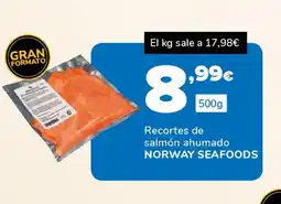 Supeco NORWAY SEAFOODS Recortes de salmón ahumado oferta