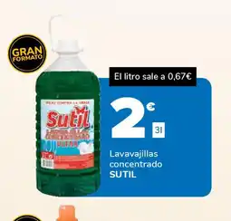 Supeco SUTIL Lavavajillas concentrado oferta
