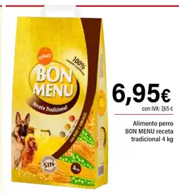Cash Ifa BON MENU Alimento perro receta oferta