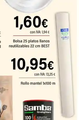 Cash Ifa Rollo mantel oferta