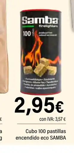 Cash Ifa SAMBA Cubo 100 pastillas encendido eco oferta