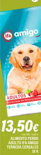 Cash Ifa Alimento perro adulto ifa amigo ternera cereales oferta