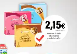Cash Ifa IFA ELIGES Helado cono nata y fresa, nata o vainilla choco oferta