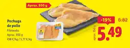 Lidl Pechuga de pollo oferta