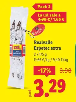 Lidl REALVALLE Espetec extra oferta