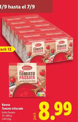 Lidl BARESA Tomate triturado oferta